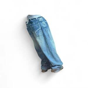 Vintage Enyce Baggy Y2K Denim Jeans, Size 40 — Brand New with Tags, Splatter Pai